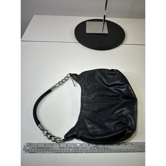 Michael Kors Black Leather Shoulder Bag - Picture 7 of 8